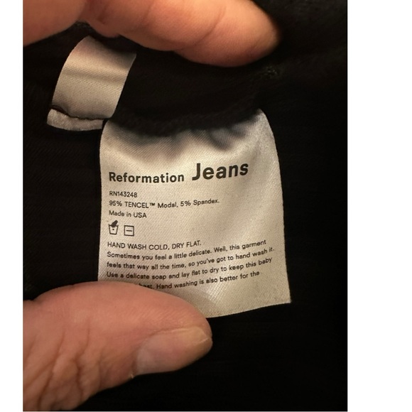 Reformation Bardot Top Plus Size Black 2x - Picture 3 of 6